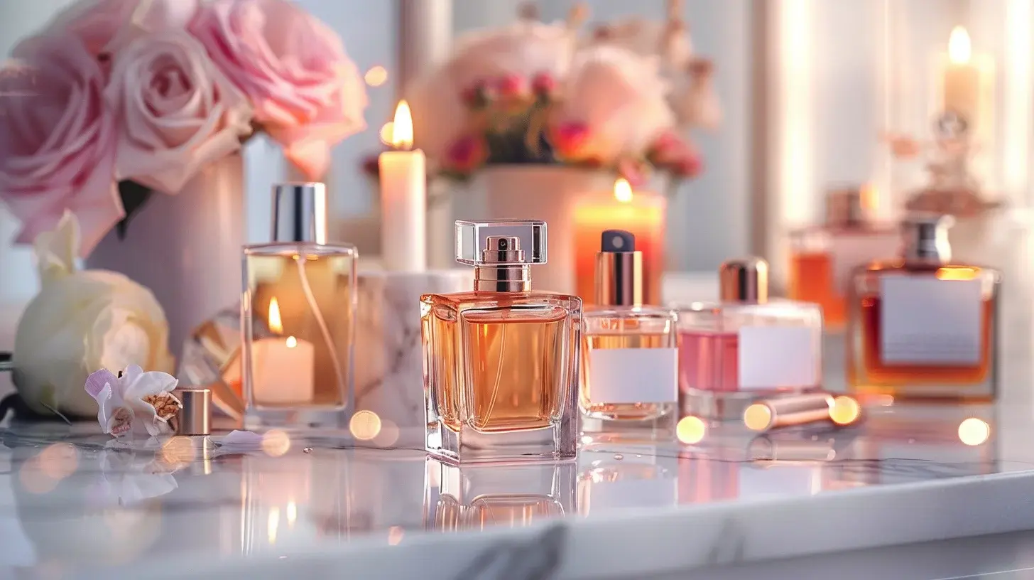 Beauty essentials guide showing skincare products