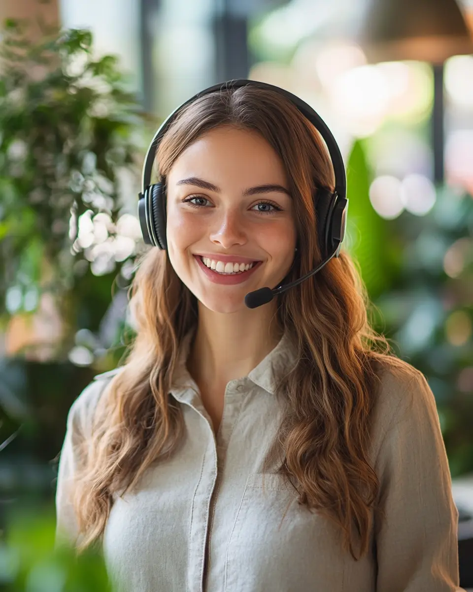 Customer support representative ready to help